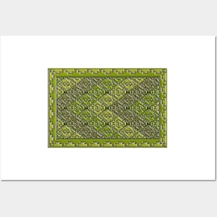 Navajo Pattern Tribal Ethnic Embossed Posters and Art